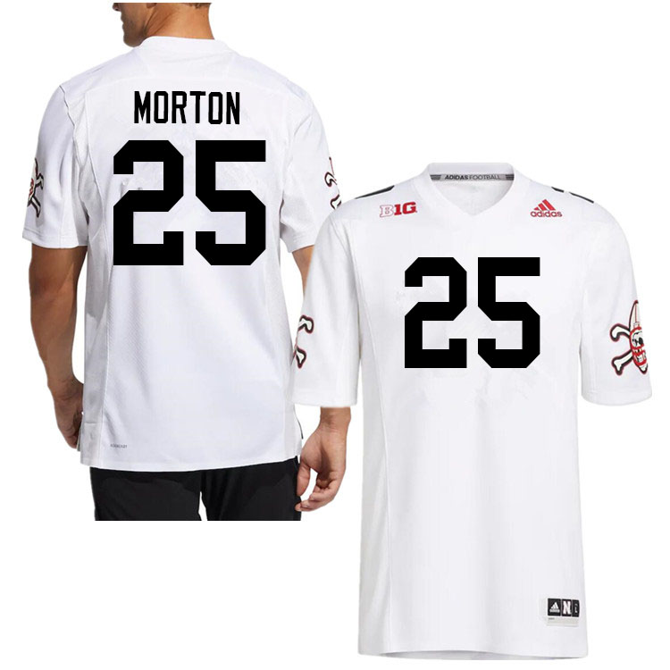 Men #25 Javier Morton Nebraska Cornhuskers College Football Jerseys Sale-Strategy